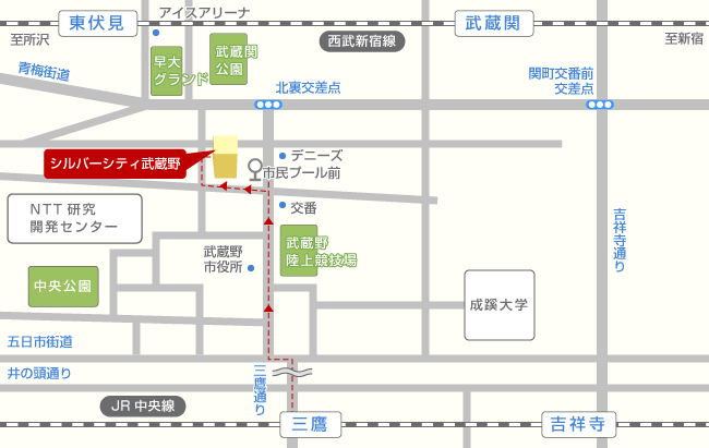 シルバーシティ武蔵野地図